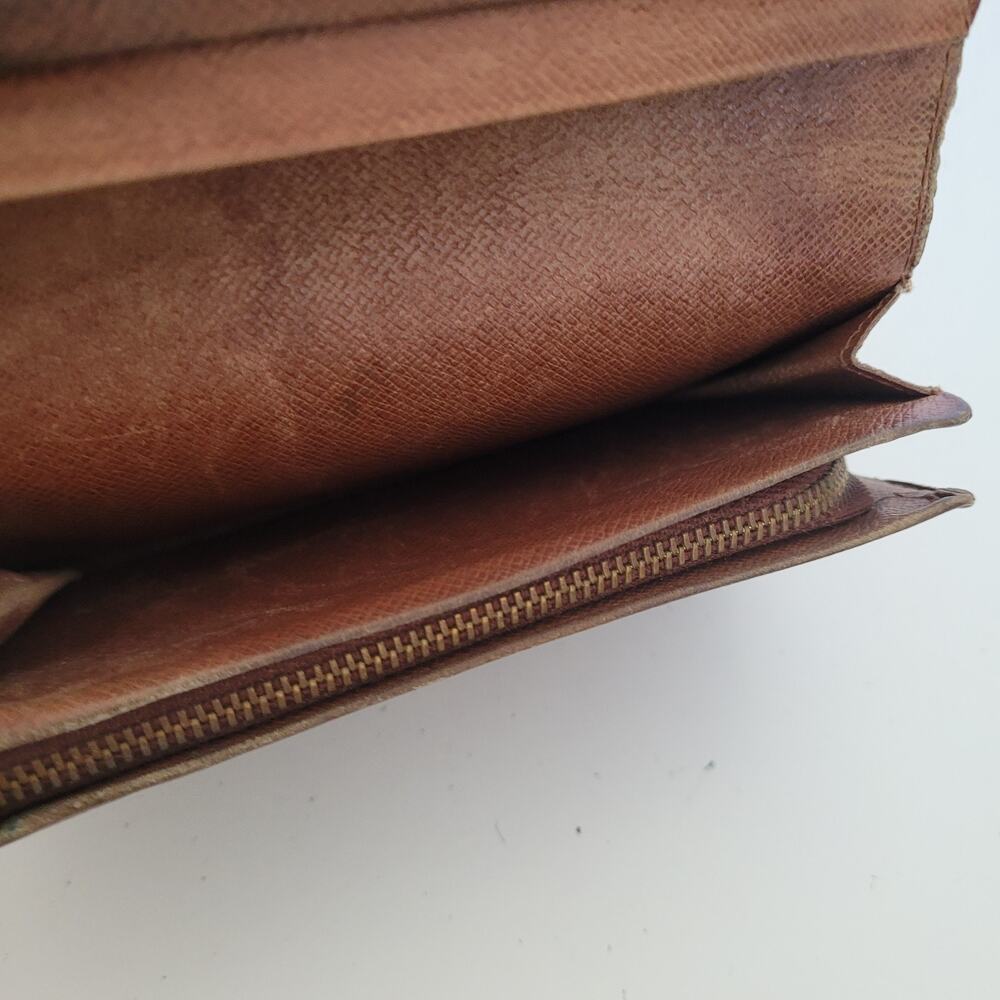 Louis Vuitton Portefeuille Tresor Bifold Wallet Medium Monogram Brown Vintage - Picture 7 of 13